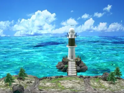 light house 3D model get