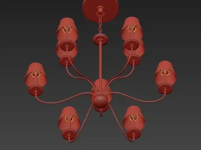 Hudson Valley Menlo Park 6 Light Chandelier 3D model