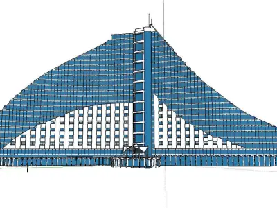 vacation spot-Resort-Fashion Leisure Hotel-0160 3D model