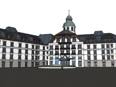 vacation spot-Resort-Fashion Leisure Hotel-0147 3D model