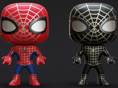 Funko Spider-Man Classic 3D model