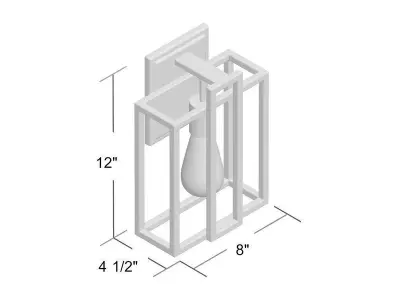 Cresthill Light Armed Sconce 3D model