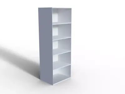 Wardrobe bookcase Free 3D model