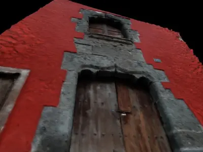 Medieval facane window and door 3D model