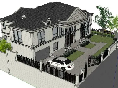 High-end-noble-villa area-077 3D model