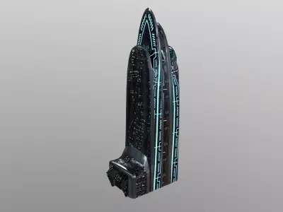 Cyberpunk City - Building 38 Low-poly 3D model