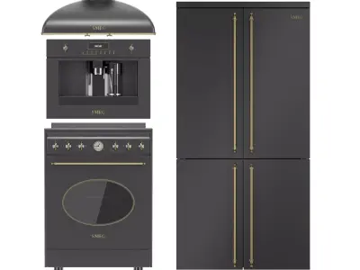 SMEG kitchen appliance collection 3D model