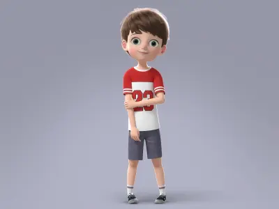  Cartooon Boy Rigged 