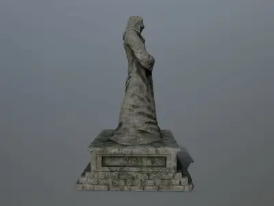 statue 4 Low-poly 3D model