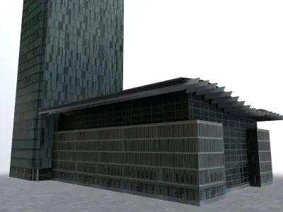 Amsterdam Building3 Low-poly 3D model