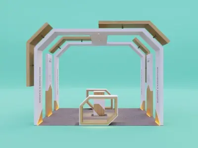 Booth Exhibition 3 3D model