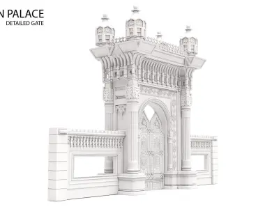 Ciragan Palace Outdoor Gate TURKIYE istanbul  3D model
