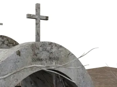 Cemetery Pack 3D model