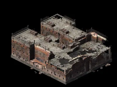 War-city-scars 01 3D model