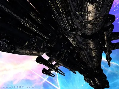 3DRT - Norad Battleships Low-poly 3D model