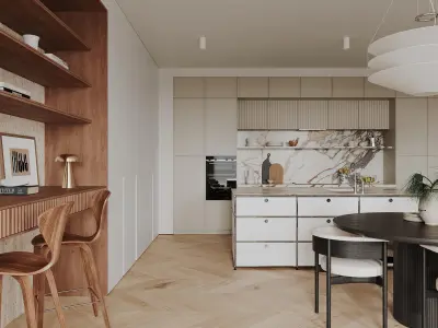 apartment interior scenes     3D model 11