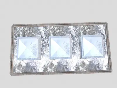 Industrial Warehouse Low-poly 3D model