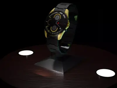 wristwatch - Reloj de pulsera 3D model