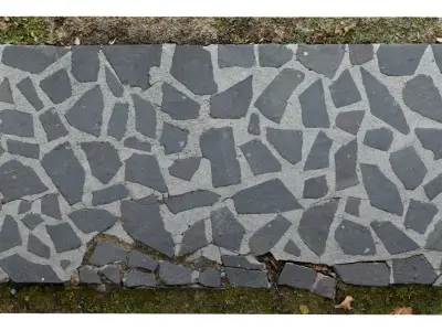Cobblestone Rock Road Scan 3D model