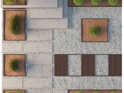 Environment with Plants Set 01 3D model