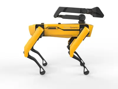 Boston Dynamics Spot Handle Yellow 3D model