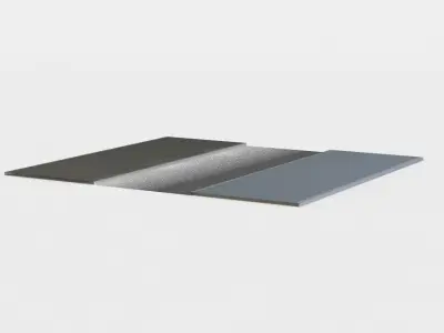 Road sheet of metal Low-poly 3D model