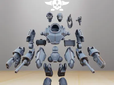 Scavenger Bracers 3D print model