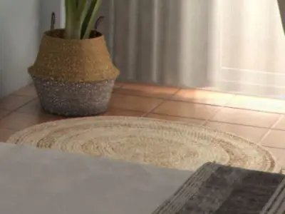 CARPET STRUCTURE Low-poly 3D model