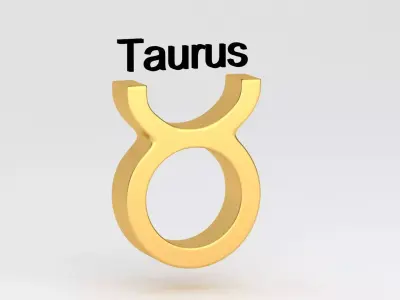 Astrological Sign taurus 3D model