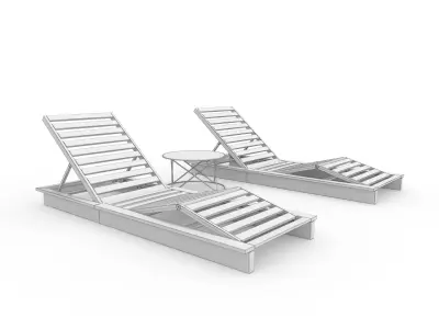Sun Lounger 22 3D model