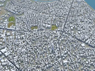 Warangal Telangana India 20km Low-poly 3D model