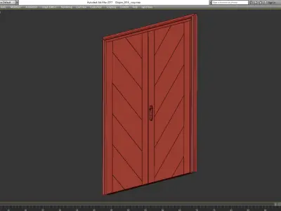 Interior Doors  3d model Low-poly 3D model