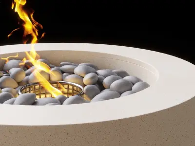 Firetable Spun Eco by Lumacast Low-poly 3D model