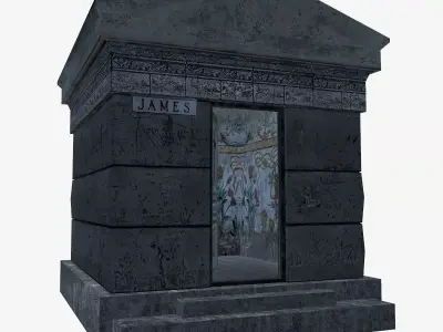 James crypt Low-poly 3D model