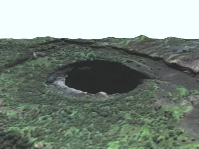 Earth Crater 3D model