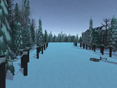 Forest Hunter Cabin  Low-poly 3D model