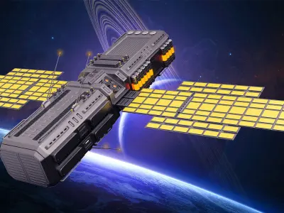 Sci Fi Satellite 04 3D model