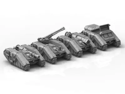 Perses Siege Tank 3D print model