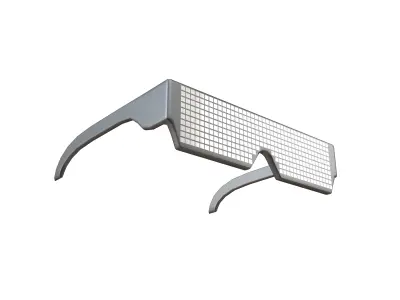 Future Technology Glasses v2 006 Low-poly 3D model