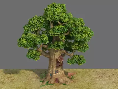 Plant - Tree House - Building 02 3D model