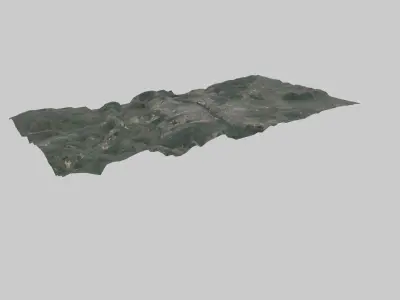 Voronezh City Low-poly 3D model