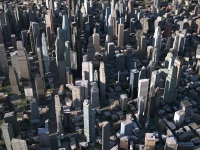 City 09 Low-poly 3D model