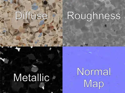 Majestic Stone Castle Environment model pack Low-poly 3D model