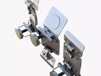 Industrial Studio Flood Light M1 3D model