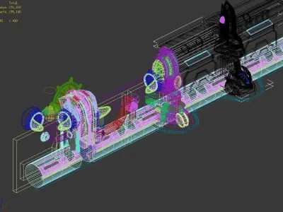 Wall-drainage pipe 01 3D model