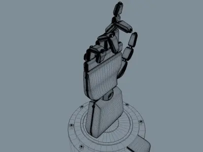 robot hand movment 3D model
