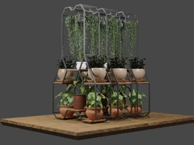 place of plant like pot 3D model