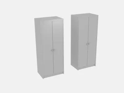 Home Seville 2 Door Wardrobe Low-poly 3D model