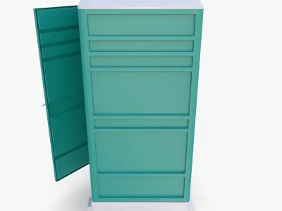 Portable toilet v2 3D model