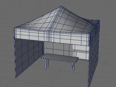 Market Shops  and Stalls Pack Low-poly 3D model